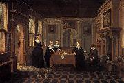 Bartholomeus van Bassen Five ladies in an interior oil painting picture wholesale